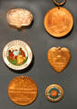 Jamestown Exposition of 1907 souvenir medals from Hampton Roads Naval Museum at Nauticus. Norfolk, VA.