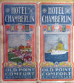 Jamestown Exposition of 1907 Hotel Chamberlin pamphlet from Hampton Roads Naval Museum at Nauticus. Norfolk, VA.