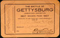Jamestown Exposition of 1907 season pass for Battle of Gettysburg show from Hampton Roads Naval Museum at Nauticus. Norfolk, VA
