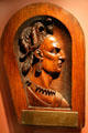 Indian head carving from Civil-War era U.S. Steam Sloop Pawnee at Hampton Roads Naval Museum. Norfolk, VA.