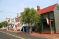 Streetscape of mid-19th C houses. Portsmouth, VA.