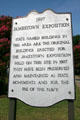 Sign on Naval Station Norfolk marking site of 1907 Jamestown Exposition. Norfolk, VA.