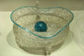 Venetian blown "ice" glass bowl at Chrysler Museum of Art. Norfolk, VA.