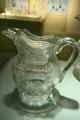 Cut glass pitcher by Bakewell, Pears & Co., Pittsburgh, PA, at Chrysler Museum of Art. Norfolk, VA.