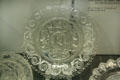 Pressed glass George Washington plate at Chrysler Museum of Art. Norfolk, VA.