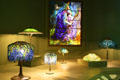Collection of Tiffany Studios stained glass at Chrysler Museum of Art. Norfolk, VA.