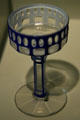 Wiener Werkstätte glass goblet by Otto Prutscher made by Meyr's Neffe Glaswurk at Chrysler Museum of Art. Norfolk, VA.