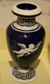 Glass vase with Cupid by Joseph Locke made by Hodgetts, Richardson & Son at Chrysler Museum of Art. Norfolk, VA.