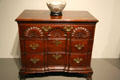 Mahogany & pine chest of drawers made in Newport, RI at Chrysler Museum of Art. Norfolk, VA.