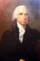 Detail of portrait of President James Madison by William Dunlap at James Madison Museum. Orange, VA.