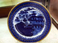 Blue Willow plate owned by James Madison at James Madison Museum. Orange, VA.