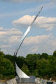 National Air & Space Museum, Udvar-Hazy Center spiral sculpture of flight called Ascent by John Safer. Chantilly, VA.