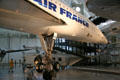 Nose of Concorde from France at National Air & Space Museum. Chantilly, VA.