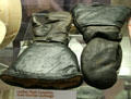 Leather flight gauntlets owned by Anne Morrow Lindbergh at National Air & Space Museum. Chantilly, VA.