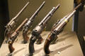Collection of Civil War pistols at Manassas NHS museum. Manassas, VA.