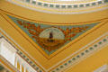 Virginia State Seal in ceiling of Capitol rotunda. Richmond, VA.
