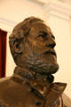 Facial detail of Robert E. Lee statue in Virginia State Capitol. Richmond, VA.