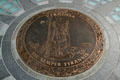 Virginia State seal at Capitol Square pavement. Richmond, VA.