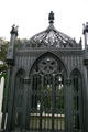 Gothic ironwork detail of tomb of President James Monroe at Hollywood Cemetery. Richmond, VA