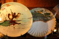 Game plate & fish plate in Haviland's duplicate of President Rutherford B. Hayes China at Maymont Mansion. Richmond, VA.