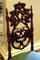 Carved chair back at Siege Museum. Petersburg, VA.