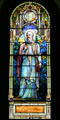 St Bartholomew stained glass for North Carolina by Louis Comfort Tiffany at Blandford Church. Petersburg, VA.