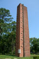Brick commemorative column celebrating founding of Jamestown in 1607. Jamestown, VA.