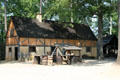 Church & cooking area at Jamestown Settlement. Jamestown, VA.