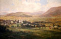 View of Old Bennington, Vermont painting by Daniel Folger Bigelow at Bennington Museum. Bennington, VT.