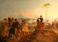 Battle of Bennington painting by Alonzo Chappel at Bennington Museum. Bennington, VT.
