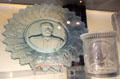 Pressed glass U.S. Grant plate prob. by Adams & Co. of Pittsburgh, PA at Bennington Museum. Bennington, VT.