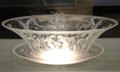 Engraved glass bowl given to Coolidge by Sweden at President Calvin Coolidge State Historic Park. Plymouth Notch, VT.