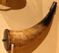 Powder horn from Fort Defiance in Barnerd [sic], VT at Vermont History Museum. Montpelier, VT.