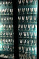 Collection of footed drinking glasses at Shelburne Museum. Shelburne, VT.