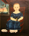 Child with Rabbit painting by William Matthew Prior at Shelburne Museum. Shelburne, VT.