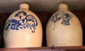 Stoneware jugs in General Store at Shelburne Museum. Shelburne, VT.