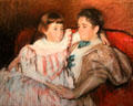 Louisine Havemeyer & her Daughter Electra painting by Mary Cassatt in Webb House at Shelburne Museum. Shelburne, VT.