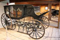 Horse-drawn hearse with interchangeable wheels & sleighs by A. Tolman & Co. of Worcester, MA in Round Barn at Shelburne Museum. Shelburne, VT.