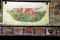 Painting detail on Gypsy wagon at Shelburne Museum. Shelburne, VT.