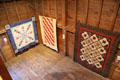 Annual quilt display at Billings Farm & Museum. Woodstock, VT.