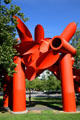 Sculpture Olympic Iliad by Alexander Lieberman near Space Needle. Seattle, WA.