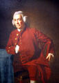 Painted portrait of Dr. Silvester Gardiner of Boston by John Singleton Copley at Seattle Art Museum. Seattle, WA.