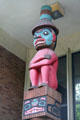 Replica of Tlingit Mortuary Pole at Burke Museum of University of Washington. Seattle, WA.