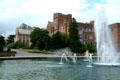 Suzzallo Library, Mary Gates Hall & Drumheller Fountain on University of Washington campus. Seattle, WA.