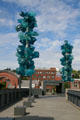 Crystal Towers by Dale Chihuly on bridge between Union Station & Museum of Glass. Tacoma, WA.