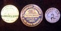 Various union buttons at Washington State History Museum. Tacoma, WA.