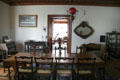 Dining room in Hovander Homestead house. Ferndale, WA.