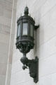 Bronze lamp near entrance Washington State Capitol. Olympia, WA.