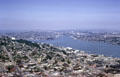 1962-view of Seattle hills & Lake Union northeast from Space Needle of Century 21 Exposition. Seattle, WA.