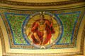 Government mosaic in rotunda of Wisconsin State Capitol. Madison, WI.